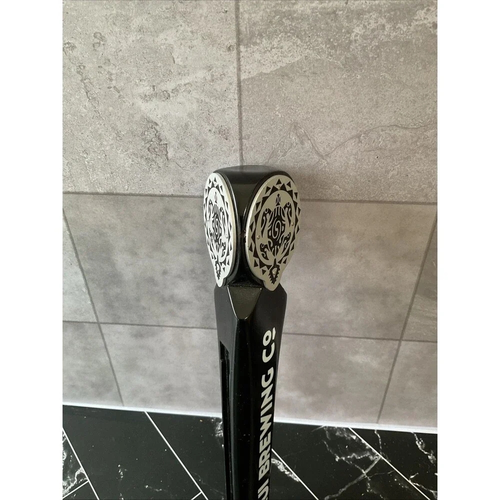 Maui Brewing Co Turtle Logo Black And Silver Beer Tap Handle
